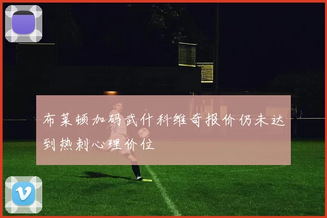 布莱顿加码武什科维奇报价仍未达到热刺心理价位